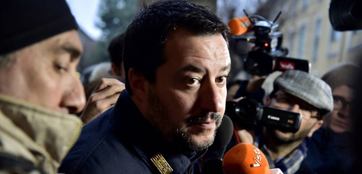 Šéf protiimigrační Ligy, vicepremiér a ministr vnitra Matteo Salvini.