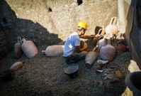 Archeologický areál v italských Pompejích.