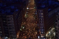 Lidé v Baskicku demonstrovali za lepší podmínky pro vězně z ETA.