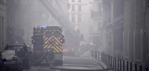 Výbuch plynu v Paříži.