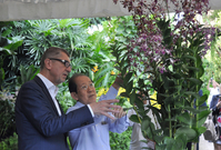 V singapurské botanické zahradě podle Babiše pojmenovali orchidej