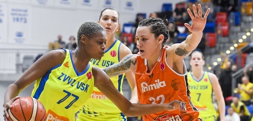 Basketbalistky ZVVZ USK Praha prohrály v 9. kole Evropské ligy se Schiem.