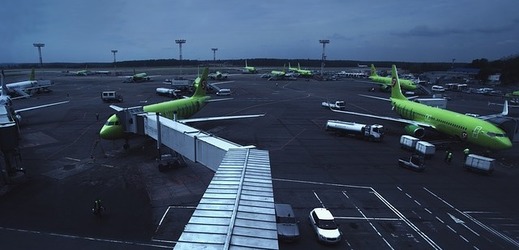 Letadla ruské společnosti S7 Airlines.