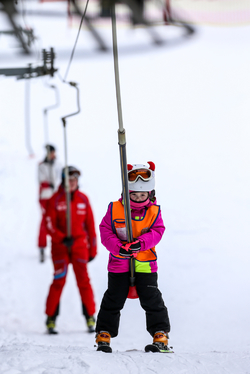 V beskydském Ski areálu Bílá panovaly 20. ledna 2019 ideální lyžařské podmínky.