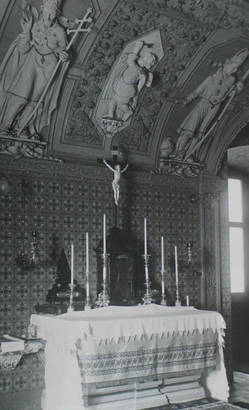 Opatská kaple sv. Jana Křtitele, před 1950.
