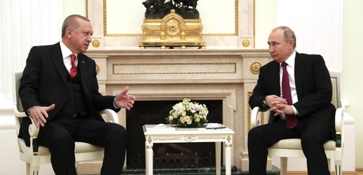Vladimir Putin se svým tureckým protějškem Recepem Tayyipem Erdoganem.