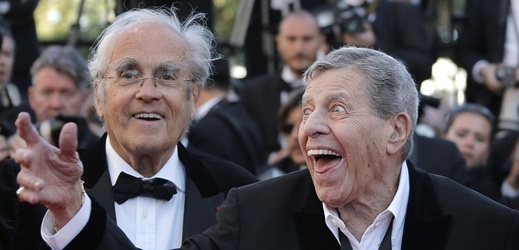 Michel Legrand (vlevo) s Jerrym Lewisem.
