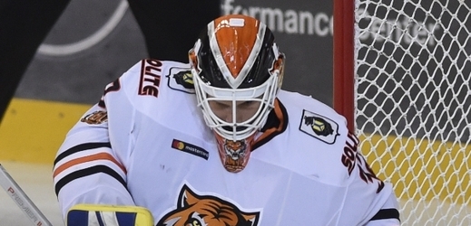 Marek Langhamer chytil v KHL výbornou formu. 