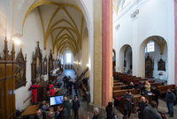Průzkum v klášterním kostele Obětování Panny Marie probíhá od léta 2018.