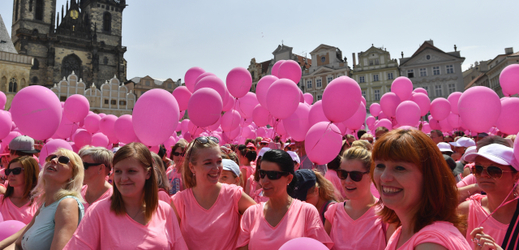 Avon pochod proti rakovině prsu. Praha 2018.