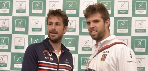 Jiří Veselý zahájí duel Davis Cupu s Nizozemci, jeho soupeřem bude Tallon Griekspoor. 