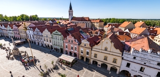 Masarykovo náměstí v Třeboni.