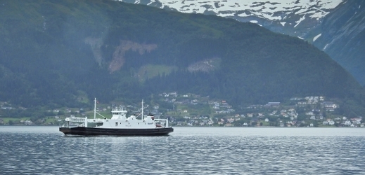 Trajekty přes norský Sognefjord.
