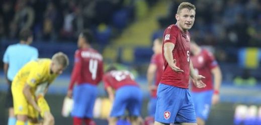 Obránce Jakub Brabec v dresu české fotbalové reprezentace.