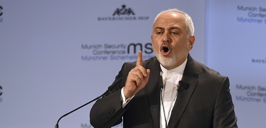 Íránský ministr zahraničí Mohammad Džavád Zaríf řečnil na mnichovské bezpečnostní konferenci.