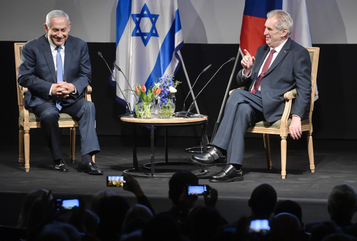 Miloš Zeman s Benjaminem Netanjahuem v listopadu 2018.
