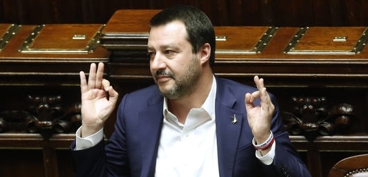 Italský vicepremiér Matteo Salvini.