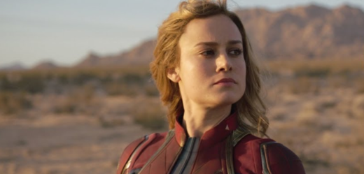 Brie Larsonová jako nová superhrdinka Captain Marvel.