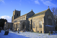Kostel sv. Marie, hrabství Suffolk, Británie.