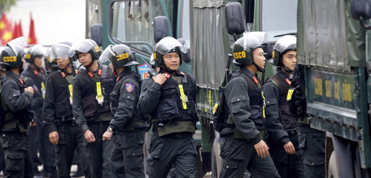 Vietnamské bezpečnostní složky se připravují na summit. 