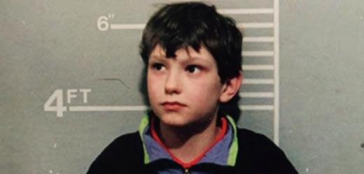 Desetiletý Jon Venables po zatčení za vraždu dvouletého batolete.