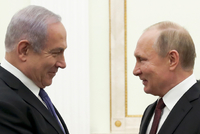 Zleva izraelský premiér Benjamin Netanjahu a ruský prezident Vladimir Putin.