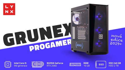 Představení nové generace počítače LYNX Grunex ProGamer