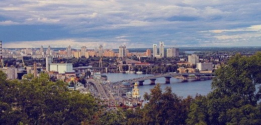 Pohled na Kyjev.