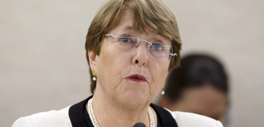 Vysoká komisařka OSN pro lidská práva Michelle Bacheletová.