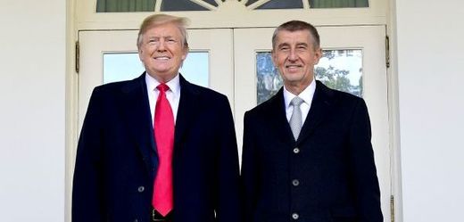 Americký prezident Donald Trump a český premiér Andrej Babiš.