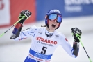Petra Vlhová vyhrála obří slalom o jedenáct setin před Němkou Rebensburgovou.