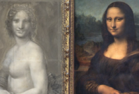 "Nahá Mona Lisa" v porovnání se slavnou Monou Lisou.