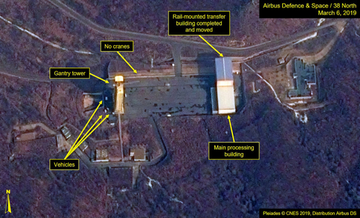 Satelitní snímek ze Severní Koreje, který dokazuje přítomnost smrtonosných zbraní.