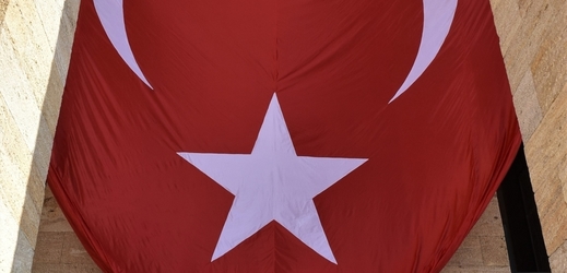 Vlajka Turecka. 