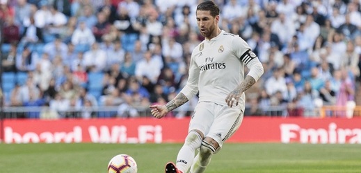Kapitán španělské reprezentace Sergio Ramos v dresu Realu Madrid. 
