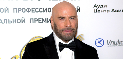 Americký herec John Travolta v Moskvě.