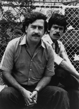 Drogový baron Pablo Escobar.