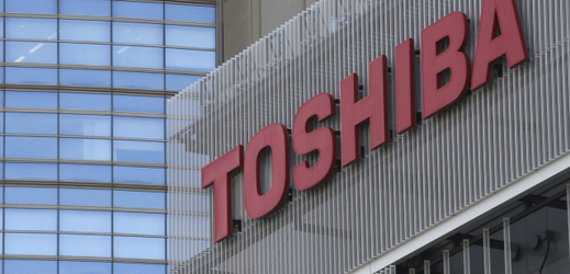 Logo firmy Toshiba.