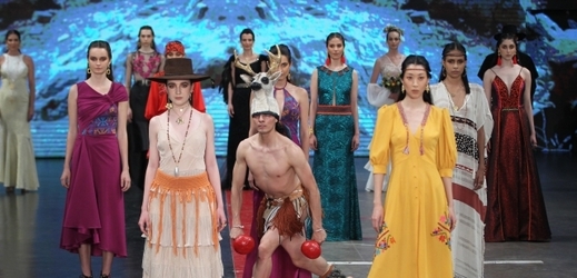 Snímek z Mexico's Fashion Week. 