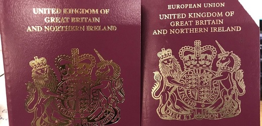 Nové cestovní pasy Velké Británie.