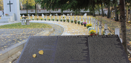 Čestné vojenské pohřebiště obětí 1. světové války a legionářů na Olšanských hřbitovech v Praze.
