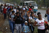 Honduraští imigranti. 
