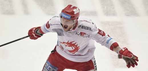 Třinecký hokejista Vladimír Dravecký.