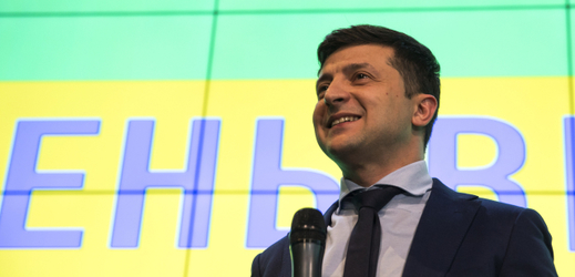 Vítěz prvého kola ukrajinských prezidentských voleb, politický nováček a bavič Volodymyr Zelenskyj.