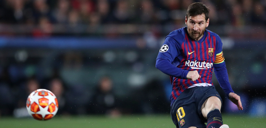 Lionel Messi v akci.