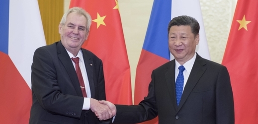 Miloš Zeman s čínským prezidentem Si Ťin-pchingem.