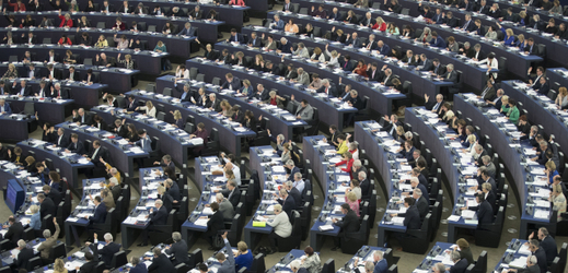 Zasedání evropského parlamentu. 