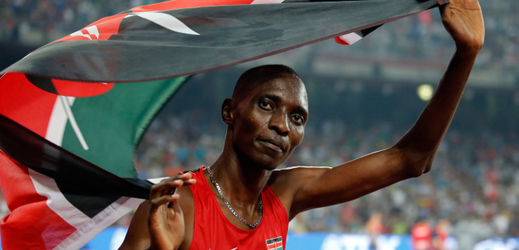 Keňský běžec Asbel Kiprop.