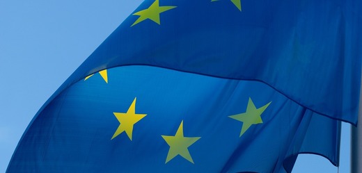 Vlajka EU. 
