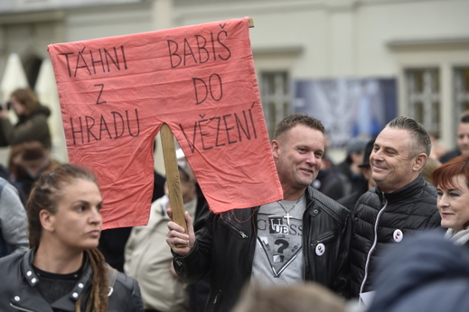 Demonstrace v Brně.